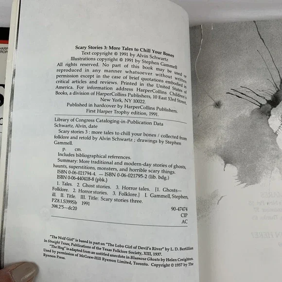 Scary Stories to Tell in the Dark Scary Stories 3 Alvin Schwartz Stephen Gammell - Picture 9 of 14